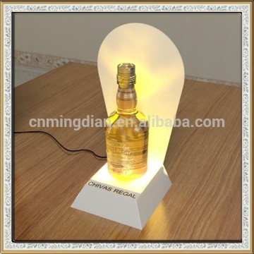LED bottle rack,LED wine bottle display stand, illuminated acrylic wine display racks