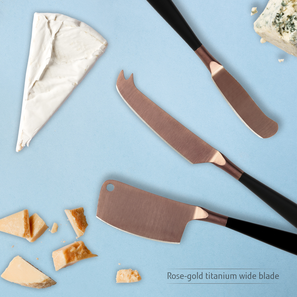 3 Pieces cheese knife set