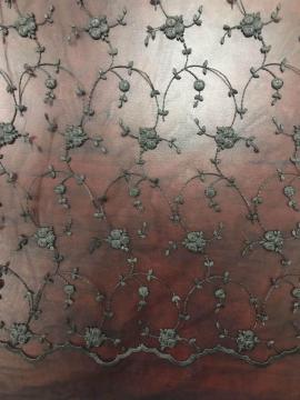Spray Design Mesh Embroider Fabric