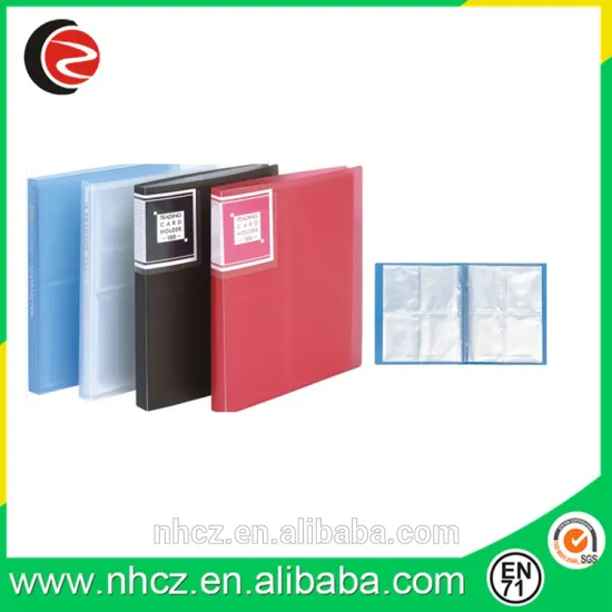 Transparent File Card PP Book
