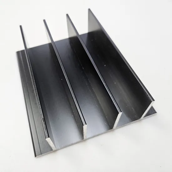 Black Powder Coated Anodized 6061 6063 T5 T6 Flat Aluminum Extruded Profiles