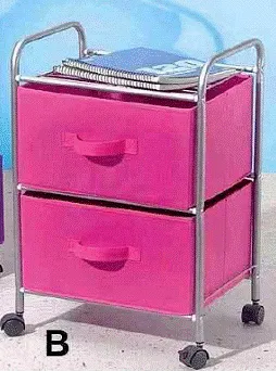2 Drawer Storage Rack with Drawers
