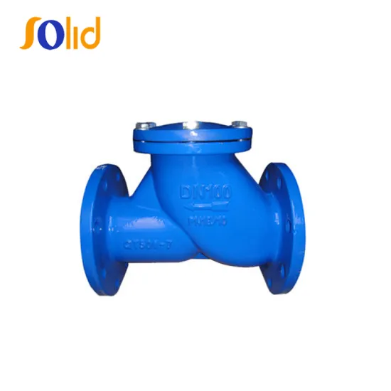 Ductile iron flanged ball check valve, PN10/16 DIN3202 F6