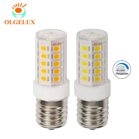 Manufacturer-Supplied Dimmable E17 LED Bulbs 4W 400LM AC120V Flicker-Free Corn Light