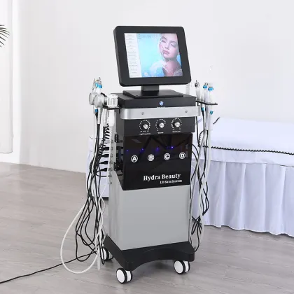 Oxygen and Hydrogen Bubble Skin Cleansing and Moisturizing Hydrofacial Beauty Machine