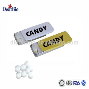 Private label candy,tin metal box sweets candy,sugar free mints candy