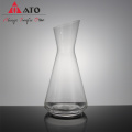 Vidro de vasos de flor de vidro transparente com design diferente