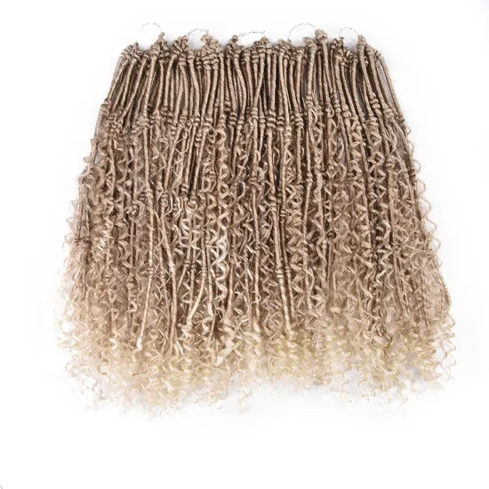 20" New Goddess Locs Crochet Hair  Faux Locs Wavy Crochet Curly Hair fuax Locs Crochet with Curly Ends River Curls Crochet Hair