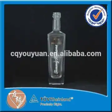 Wholesale Cognac Decal Surface Handling Glass 50ml Mini Bottle