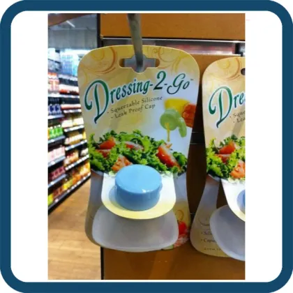 Stylish Salad Dressing-2- Go,Salad Container,Silicone Leak