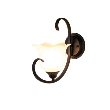 American Country Style Iron Single Head Wall Lamp for Factory Wholesale