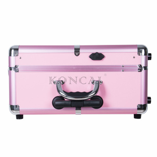 2017 New Arrival Trolley Makeup Case with Full Mirror and Lights
