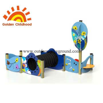 Colourful Bridge Tube Outdoor Playground Equipment For Children