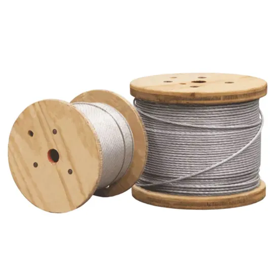 High Strength Galvanized Steel Wire Rope: 1x7 and 1x19 Stranded Wire Cable