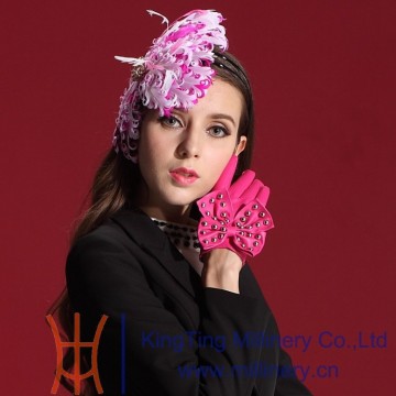 Girls Beautiful Party Headwear Made Of Feather