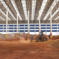 Low-cost milling plant raw material storage system