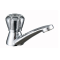 Contemporary Style Simple Design Quality Chrome Plated Cold Bathroom Basin Faucet For Hotel