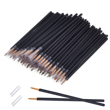 100PCS Disposable Eyeliner Makeup Brushes With Covers