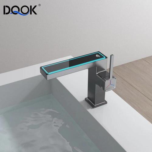 High quality bathroom with digital display basin faucet