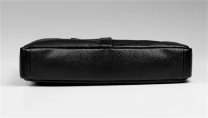 Horizontal Genuine Leather Business Handbag Briefcase