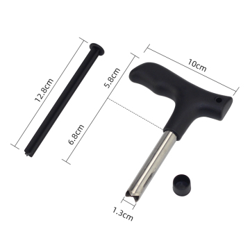 Hot-Sale Stainless Steel Coconut Opener with Plastic Handle