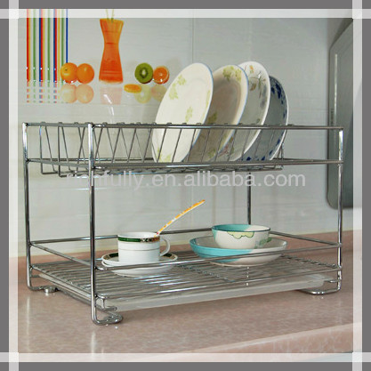 Household Stainless Steel kitchen cabinet plate rack