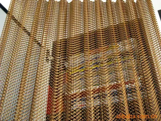 Brass Decorative metal wire mesh curtain