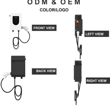 Guns dobles DC Chargrer montados en la pared de 20kW