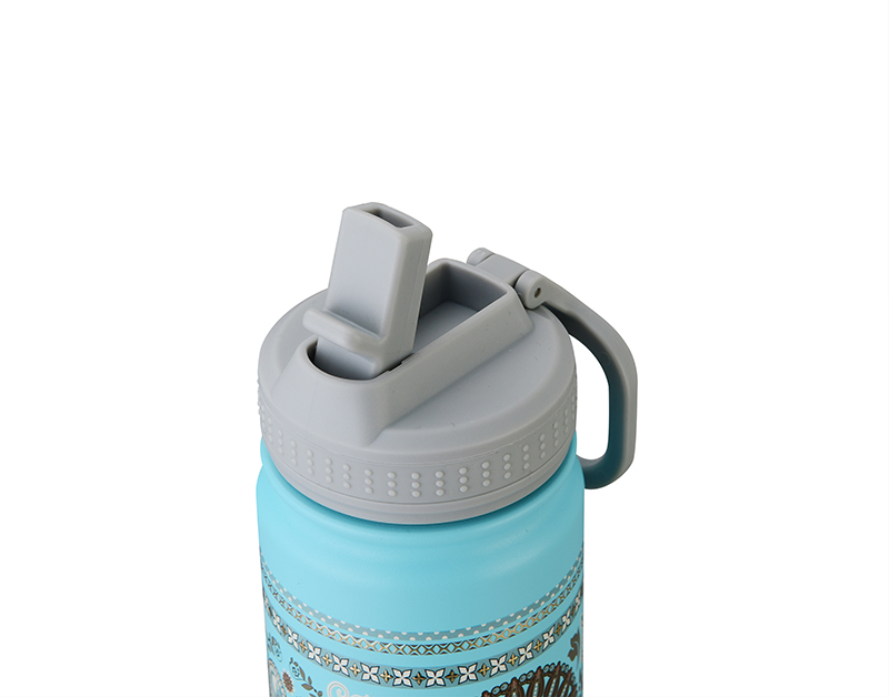 wide mouth sport bottle with straw