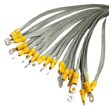 Ringkabelschuh 10-12AWG Crimpgeflecht Kupferflachkabel