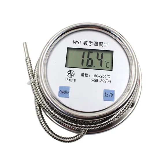 All Stainless Steel Industrial Marine Pressure Dial Capillary Thermometer