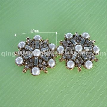 Ladies fancy Set auger pearl ornaments for sandals shoes