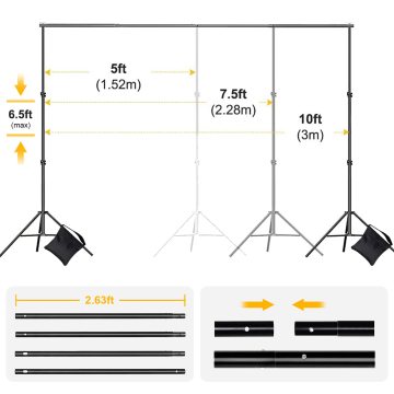 Stand de fond réglable photographique: La solution ultime pour la production de photos et de vidéo de haute qualité