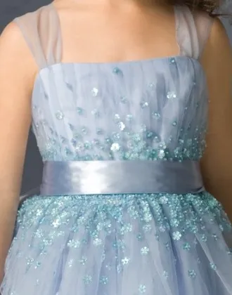 Tulle Sequins Flower Girl Dress1