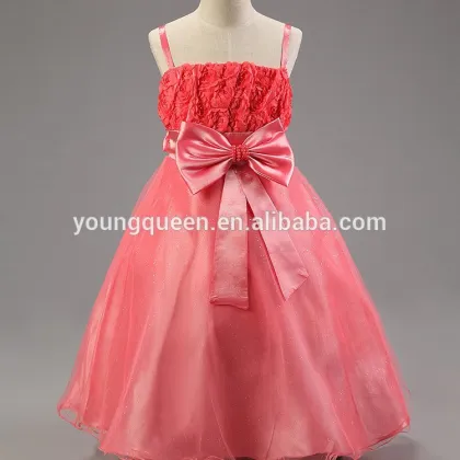 XD15 Girls Summer 2015 children princess dress sling veil big swing dress