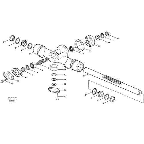VOE16813309 Rack gear FOR A40