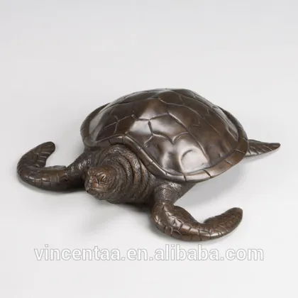 high quality bronze small water turtle sculpture/metal turtle/bronze turtle