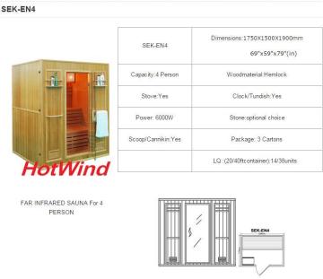 2017 Traditional Steam Sauna for 4 Person-En4