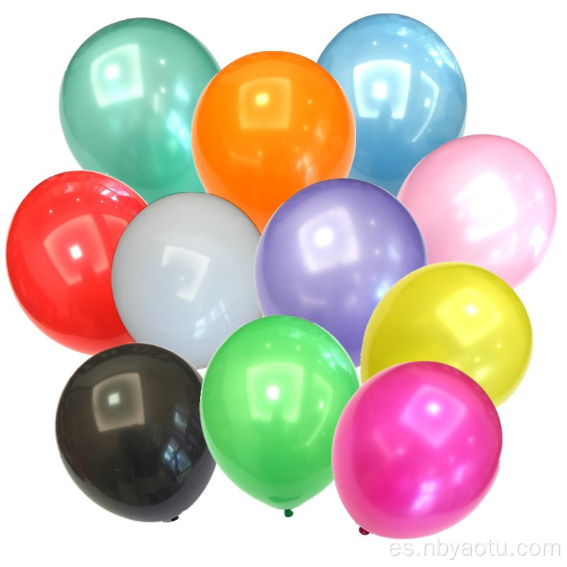 CRD Hot Sale 12 '' 100% Látex Balloon estándar Pastel cromado color metálico látex látex balones para la decoración de la fiesta de cumpleaños