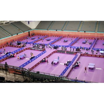 Piso profissional de tênis de mesa para eventos internos e fins de treinamento ITTF aprovado