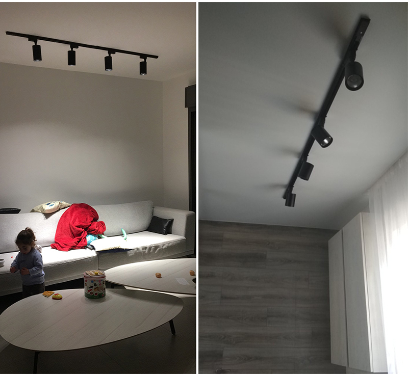 Whole Set Led Track Lights 12/20/30/40w Cob Track Lamps For Shop Rail