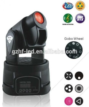 China suppliers Lighting 15W Mini Led Moving Head Spot Light Stage Dj Equipment