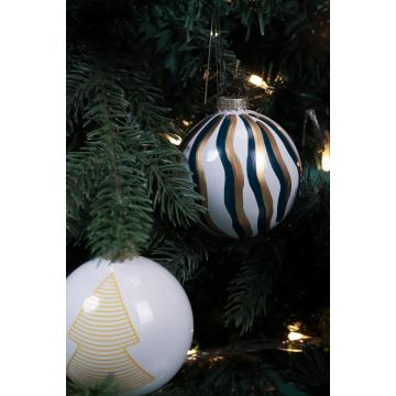 China Painted Plastic Christmas Ball Factory