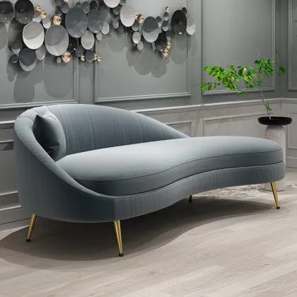 Imperial Concubine Chair: Simple Luxurious Fabric Lounge Sofa for Small Spaces
