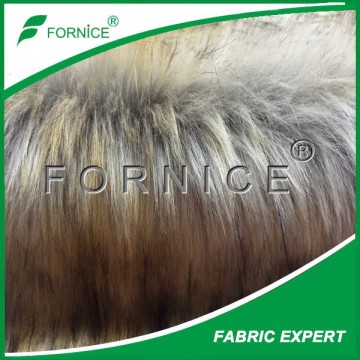 artificial animal fur faux jacquard fur plush fabric