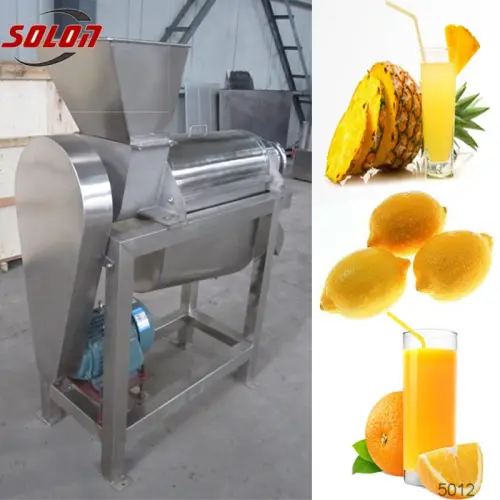 Fresh Fruits Fruit Pulp Extractor Food Processing Machines, High