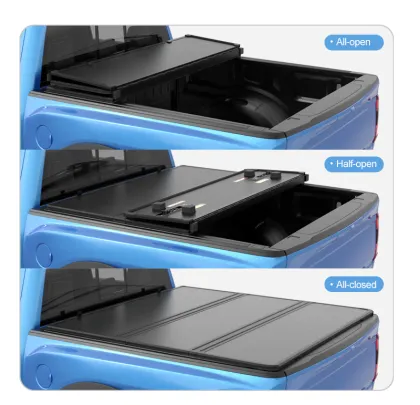 Zolionwil Aluminum Roller Hard Tri Fold Pickup Truck Cover for Isuzu D-MAX