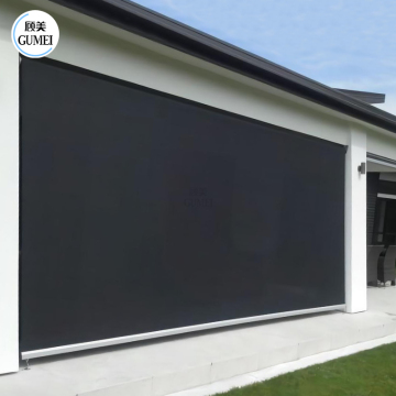Fabrikpreis Outdoor wasserdichte Reißverschlussschatten Roller Blind