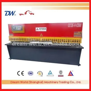 qc12y shearing machine pedal mechanical guillotine