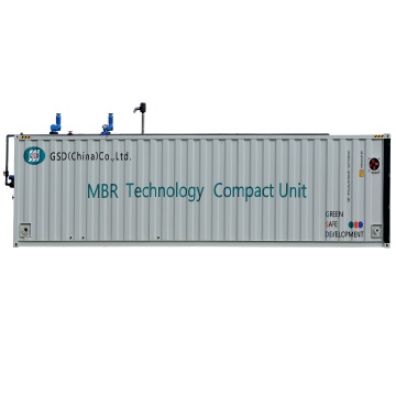 MBR MBBR Container Usine de traitement des eaux usées: solutions de traitement des eaux usées portables